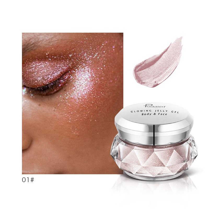 Face Highlighter Jelly Gel Mermaid Eyeshadow Glow Body Glitter Festival Makeup Iluminador Gold Liquid Highlighter Bronzer Face Highlighter Jelly Gel Mermaid Eyeshadow Glow Body Glitter Festival Makeup Iluminador Gold Liquid Highlighter Bronzer